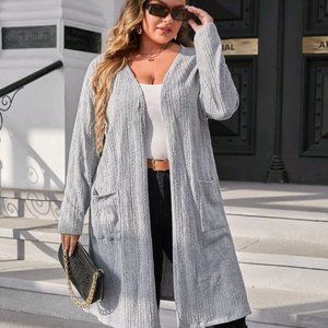 Gray cardigan